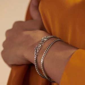 JOHN HARDY -  Love & Protection, Sterling Silver, Double Wrap Bracelet